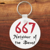 667 Nachbarn der Bestie Schlüsselanhänger (Vorderseite)