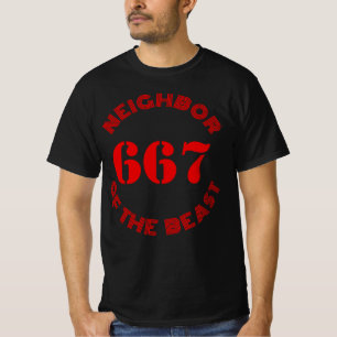667 Nachbarn der Bestie - v2 (rot) T-Shirt