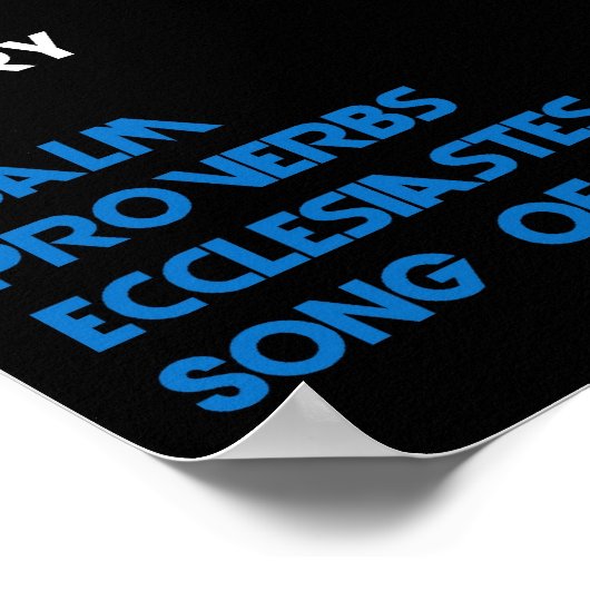 66 Bibelbücher Poster (Ecke)