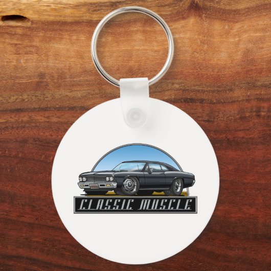 66 Chevelle Black Schlüsselanhänger (Vorderseite)