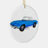 66 Corvette Roadster Keramik Ornament (Rechts)