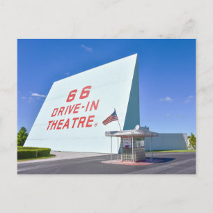 66 Drive-In Kino, Route 66, Carthage, Missouri Postkarte