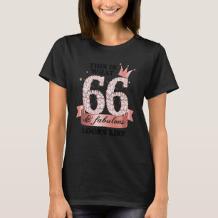 66 & Fabulous I Rose and White Party Gruppe Candid T-Shirt