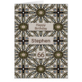 66. Geburtstag Abstrakt Mandala Design (Vorne)