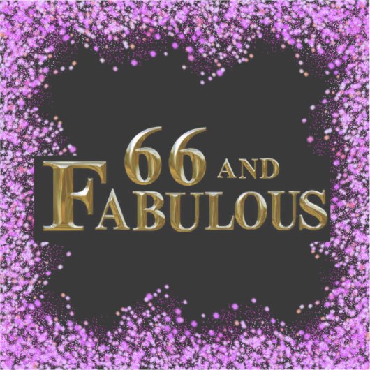 66. Geburtstag Aufkleber (Vorderseite)