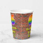 66. Geburtstag: Fun Graffiti-Inspiriert Regenbogen Pappbecher (Rechts)