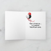 66. Geburtstag im Scheinwerfer auf Bühne Karte (Innenseite)