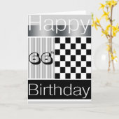 66. Geburtstag Karte (Gelbe Blume)