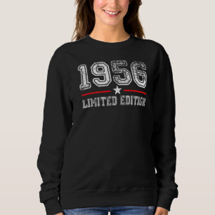 66. Geburtstag Ladys Mens 66 Jahre 1956 17 Sweatshirt