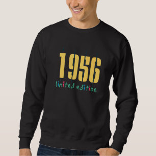66. Geburtstag Ladys Mens 66 Jahre 1956 5 Sweatshirt