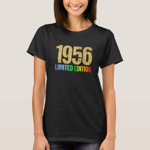 66. Geburtstag Ladys Mens 66 Jahre 1956 7 T-Shirt