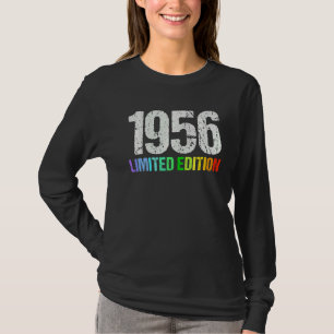 66. Geburtstag Ladys Mens 66 Jahre 1956 8 T-Shirt