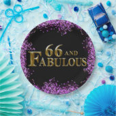 66. Geburtstag Pappteller (Party)