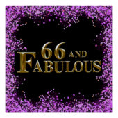 66. Geburtstag Poster (Vorderseite)