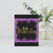 66. Geburtstag Postkarte (Stehend Vorderseite)