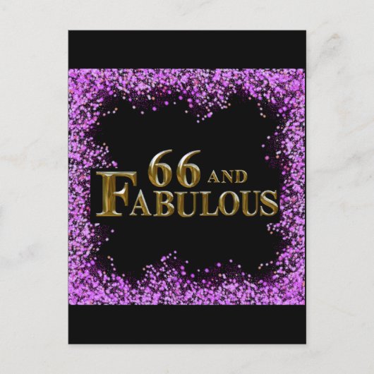 66. Geburtstag Postkarte (Vorderseite)