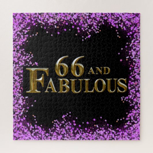 66. Geburtstag Puzzle (Vertikal)