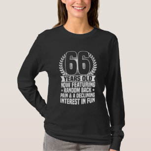 66. Geburtstag, Rückenschmerzen, Sonnige 66 Jahre T-Shirt