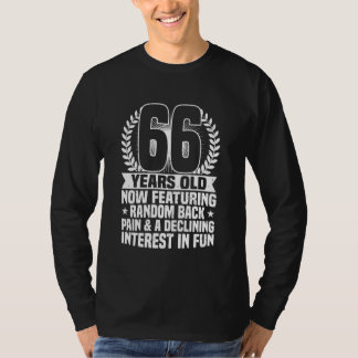 66. Geburtstag, Rückenschmerzen, Sonnige 66 Jahre T-Shirt