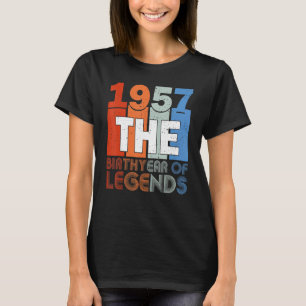 66. Geburtstag Shirt Geboren im Jahr 1957 Geburtst