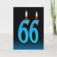 66. Geburtstags-Kerzen