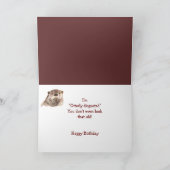 66. Geburtstagsfeier mit Niedlichem Aquarell-Otter Karte (Innenseite)