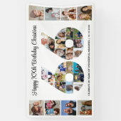 66. Geburtstagsfeier Nummer 66 Fotocollage Banner (Vertikal)