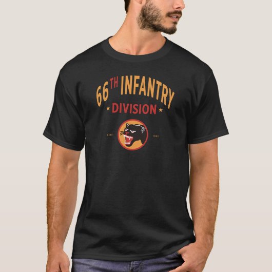66. Infanterieabteilung - Division Black Panther T-Shirt (Vorderseite)