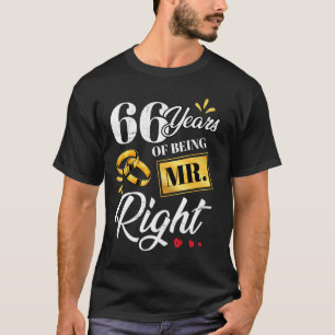 66 Jahre, als ich Mr. Right Funny Couple war, Hoch T-Shirt