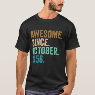 66 Jahre alt Phantastisch seit Oktober 1956 66. Ge T-Shirt