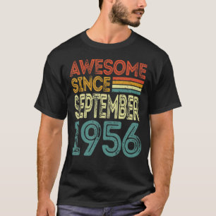 66 Jahre alt Phantastisch seit September 1956 66. T-Shirt