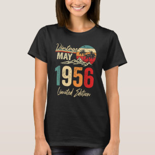 66 Jahre alt Vintag Mai 1956 66. Geburtstag T-Shirt