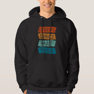 66 Jahre alte Legende seit Mai 1956 66. Geburtstag Hoodie
