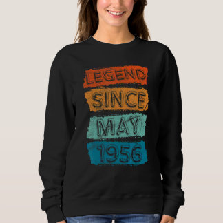 66 Jahre alte Legende seit Mai 1956 66. Geburtstag Sweatshirt