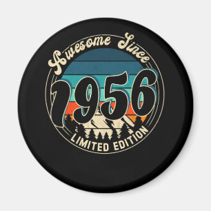 66 Jahre alte Vintage 66. Jahr alte Geburtstag 195 Magnet