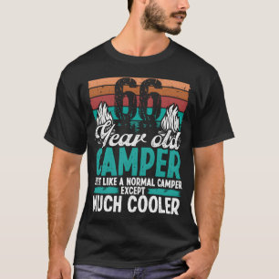 66 Jahre alter Camper Scouting Camping 66 Geburtst T-Shirt