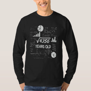 66 Jahre alter Tag Mathe Lehrer 66. Geburtstagsges T-Shirt