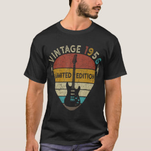 66 Jahre altes Geschenk Vintag 1956 Gitarre Lover  T-Shirt