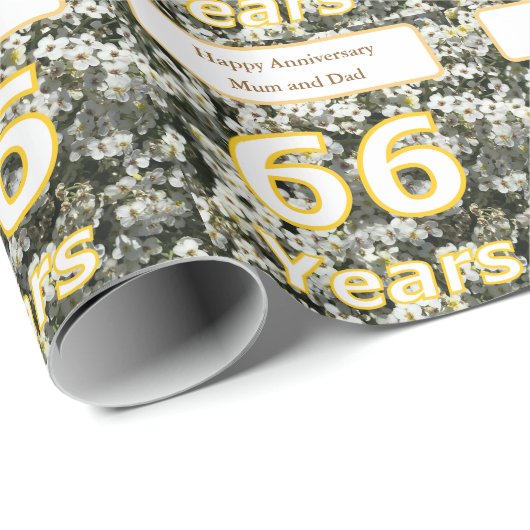 66. Jahrestag Geschenkpapier (Rolleneckpunkt)