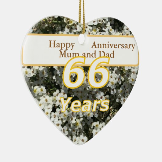 66. Jahrestag Keramik Ornament (Rechts)