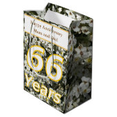 66. Jahrestag Mittlere Geschenktüte (Rückseite Schrägansicht)
