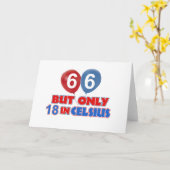 66. Lebensjahr Karte (Gelbe Blume)