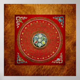 [66] Mantra Mandala, Mantra Mandala, Runde Tibeter Poster