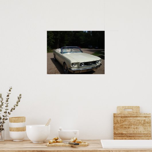 "66 Mustang Cabriolet Poster (Küche)