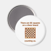 66 Schachplätze Magnet (Vorderseite/Rückseite)