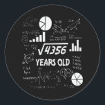 66 Years Old Bday Math Teacher 66th Birthday Gift Runder Aufkleber<br><div class="desc">Birthday Design For anyone who's horoscope say difficult & Stubborn But totally worth.Wear it with pride at work,  school gym perfect to pair with shorts,  leggings or jeans for a casual yet trendy Look</div>