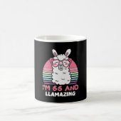 66th Birthday Llamazing Llama 66 Year Old Birthday Kaffeetasse (Mittel)