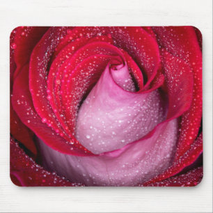 6727-Rot, Weiß und Rosa Mousepad