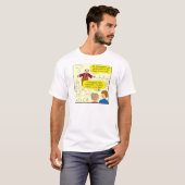 673 Pastor geht an Fiddler Cartoon T-Shirt (Vorne ganz)
