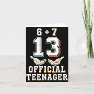 67 13-jährige Jungen Mädchen nager 13. Geburtstag Karte